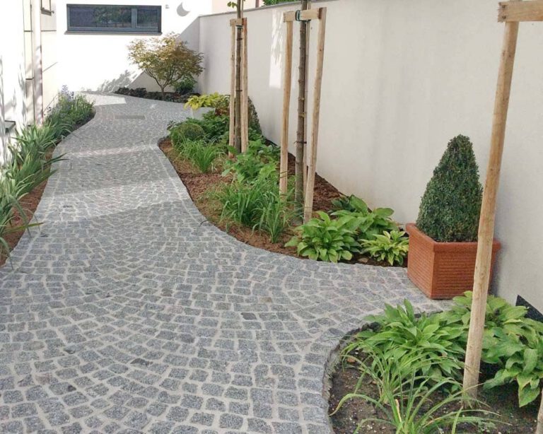 Granit - Kleinstein grau Gartenweg